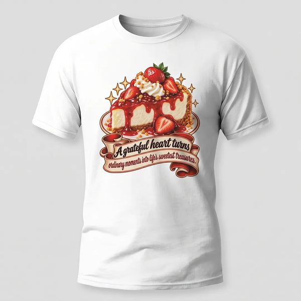 A Grateful Heart Cheesecake Unisex Tee
