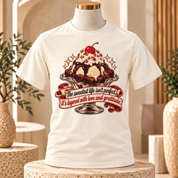 Top It With Something Good Brownie Sundae Unisex Tee