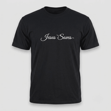 Load image into Gallery viewer, Jesus Saves Christian Script T-Shirt
