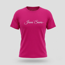 Load image into Gallery viewer, Jesus Saves Christian Script T-Shirt
