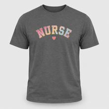 Load image into Gallery viewer, Pastel Varsity Nurse Graphic T-Shirt
