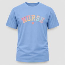 Load image into Gallery viewer, Pastel Varsity Nurse Graphic T-Shirt
