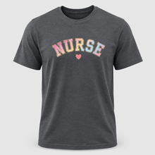 Load image into Gallery viewer, Pastel Varsity Nurse Graphic T-Shirt
