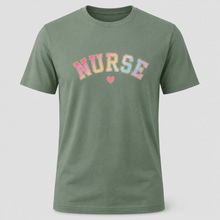 Load image into Gallery viewer, Pastel Varsity Nurse Graphic T-Shirt
