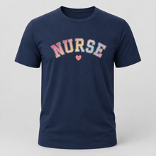 Load image into Gallery viewer, Pastel Varsity Nurse Graphic T-Shirt
