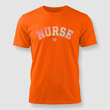 Load image into Gallery viewer, Pastel Varsity Nurse Graphic T-Shirt
