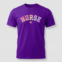 Load image into Gallery viewer, Pastel Varsity Nurse Graphic T-Shirt
