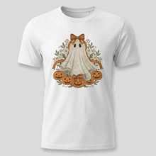 Load image into Gallery viewer, Women’s Vintage Lace Ghost Halloween Tee
