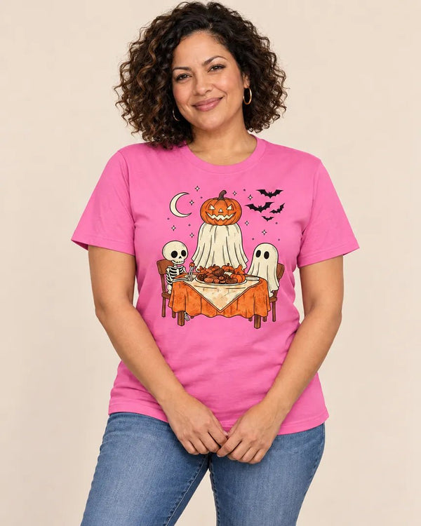 Vintage Halloween Dinner Party Graphic Tee