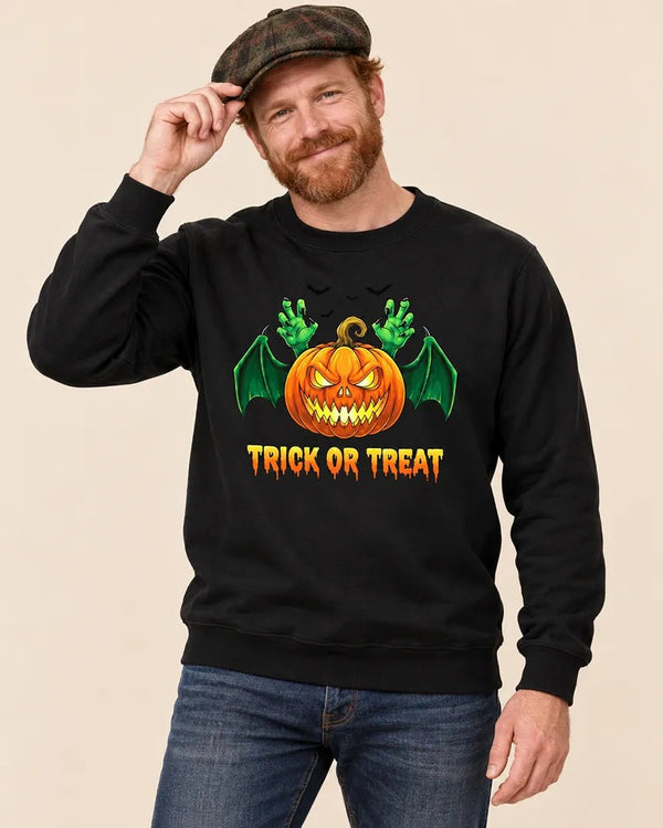 Candy Fiend Trick or Treat Halloween Sweatshirt